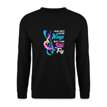 Aerial Yoga Air Yoga - Unisex Pullover - Schwarz - Vorne - Alina (178cm) & Michal (187cm)