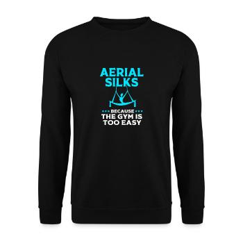 Aerial Yoga Air Yoga - Unisex Pullover - Schwarz - Vorne - Alina (178cm) & Michal (187cm)