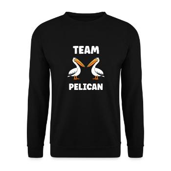 Pelican - Unisex Sweatshirt - black - Front - Alina (178cm) & Michal (187cm)