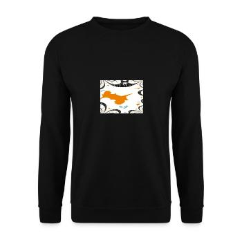 Zypern Flagge Nikosia - Unisex Pullover - Schwarz - Vorne - Alina (178cm) & Michal (187cm)