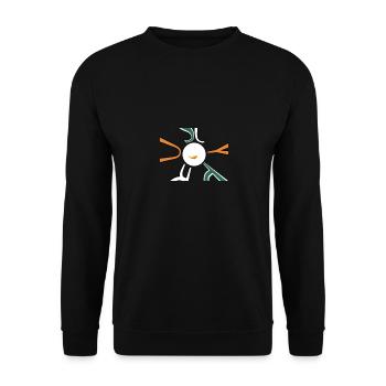 Zypern Flagge Nikosia - Unisex Pullover - Schwarz - Vorne - Alina (178cm) & Michal (187cm)