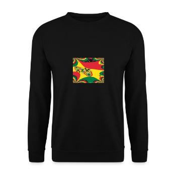 Drapeau de la Bolivie La Paz - Sweat-shirt Unisexe - noir - Devant - Alina (178cm) & Michal (187cm)