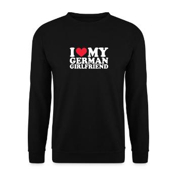 Allemand Petite amie Petite amie Relation Couple Cher - Sweat-shirt Unisexe - noir - Devant - Alina (178cm) & Michal (187cm)