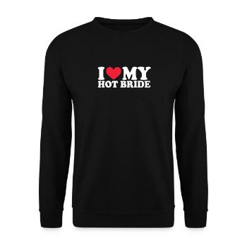 Petite amie Petite amie Relation Couple Amour Couple - Sweat-shirt Unisexe - noir - Devant - Alina (178cm) & Michal (187cm)