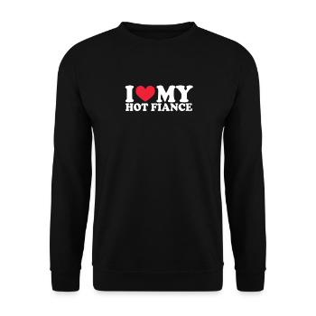 Petite amie Petite amie Relation Couple Amour Couple - Sweat-shirt Unisexe - noir - Devant - Alina (178cm) & Michal (187cm)