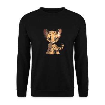 Ocelots Ocelot - Unisex Sweatshirt - black - Front - Alina (178cm) & Michal (187cm)