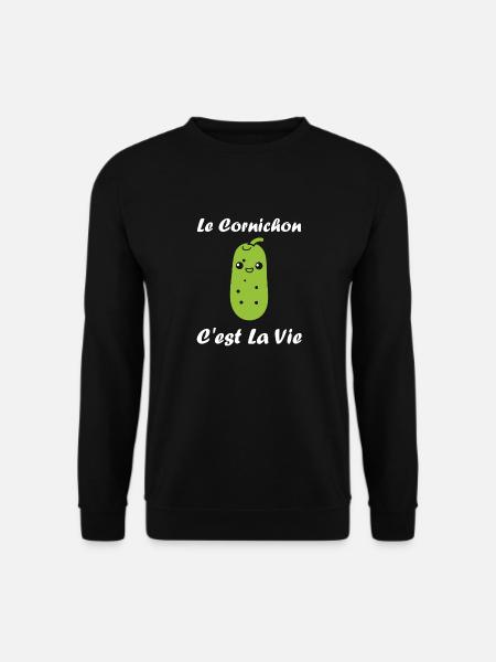 Humour cornichon - Sweat-shirt Unisexe - noir