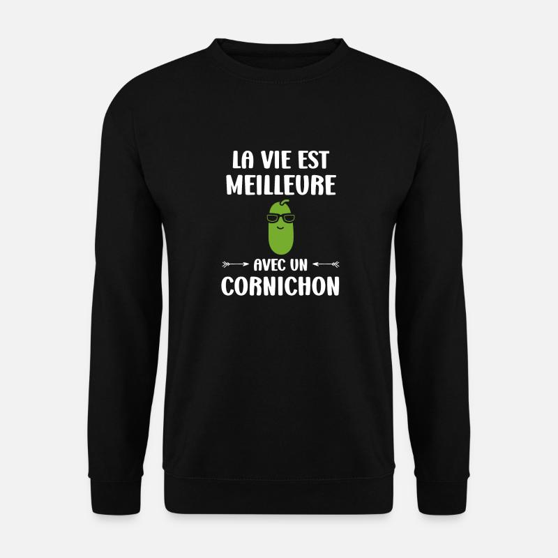 cornichon - Sweat-shirt Unisexe - noir