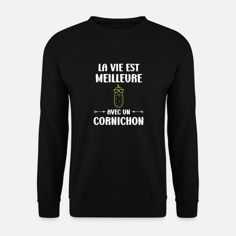 cornichon - Sweat-shirt Unisexe - noir