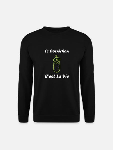 Humour cornichon - Sweat-shirt Unisexe - noir