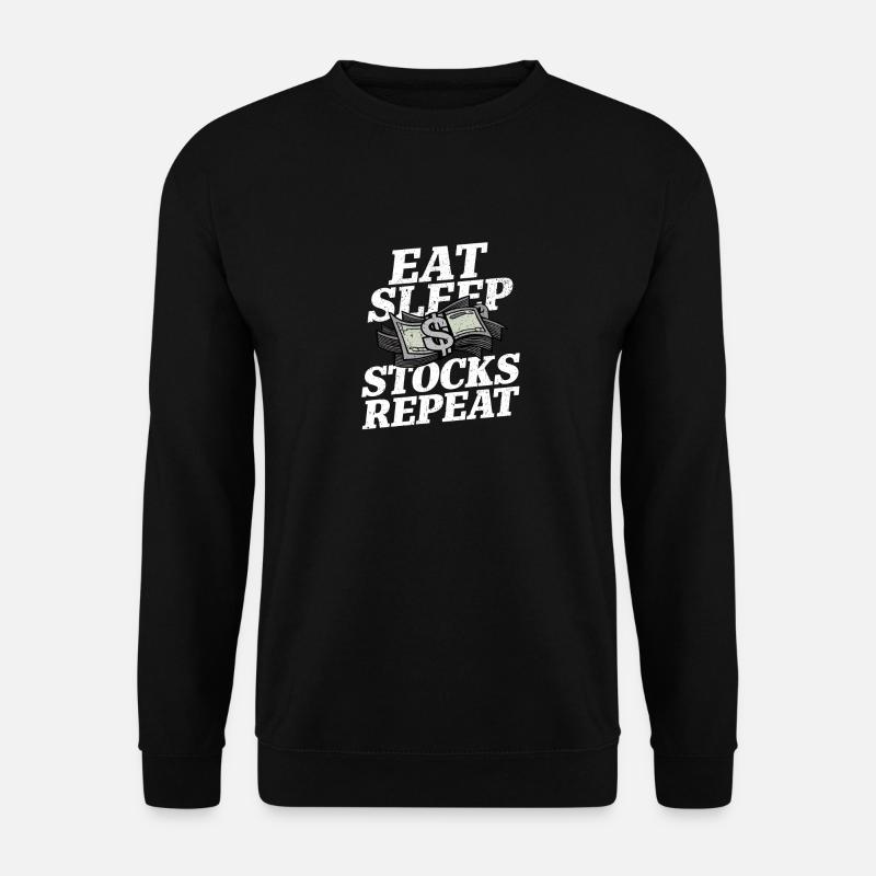 Manger, dormir, stocker, répéter - Sweat-shirt Unisexe - noir