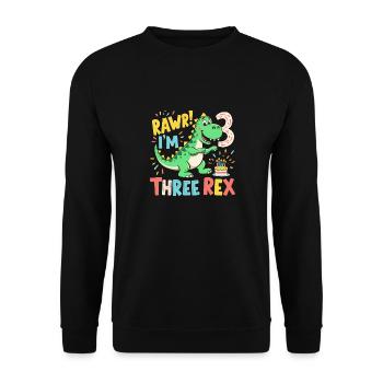 BIRTHDAY 3 - Unisex Sweatshirt - black - Front - Alina (178cm) & Michal (187cm)