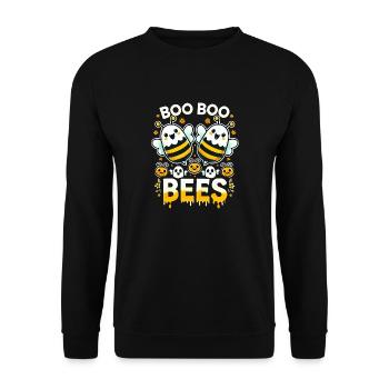 Abeille mignonne fantôme Halloween - Sweat-shirt Unisexe - noir - Devant - Alina (178cm) & Michal (187cm)