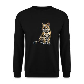 Ocelots Ocelot - Unisex Sweatshirt - black - Front - Alina (178cm) & Michal (187cm)