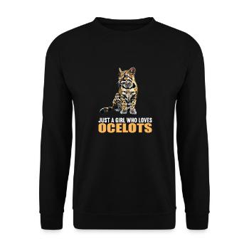 Ocelots Ocelot - Unisex Sweatshirt - black - Front - Alina (178cm) & Michal (187cm)