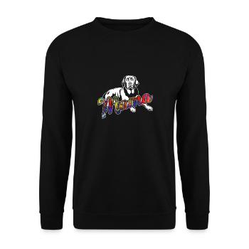 Black Labrador Black Labrador Mama - Unisex Sweatshirt - black - Front - Alina (178cm) & Michal (187cm)