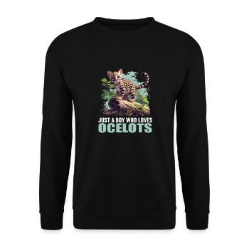 Ocelots Ocelot - Unisex Sweatshirt - black - Front - Alina (178cm) & Michal (187cm)
