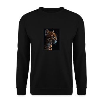 Ocelots Ocelot - Unisex Sweatshirt - black - Front - Alina (178cm) & Michal (187cm)