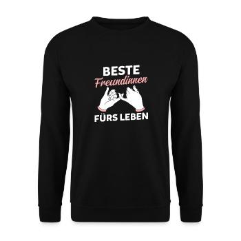 Meilleur ami - Sweat-shirt Unisexe - noir - Devant - Alina (178cm) & Michal (187cm)