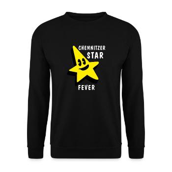 CHEMNITZ STAR FEVER - Unisex Sweatshirt - black - Front - Alina (178cm) & Michal (187cm)