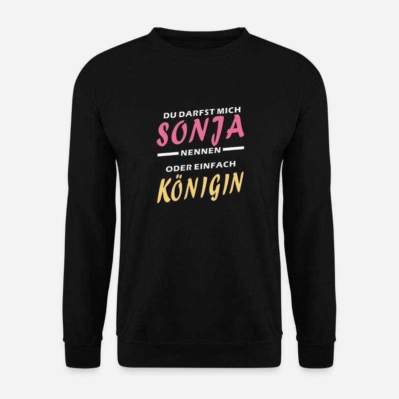 SONJA QUEEN - Unisex Sweatshirt - black