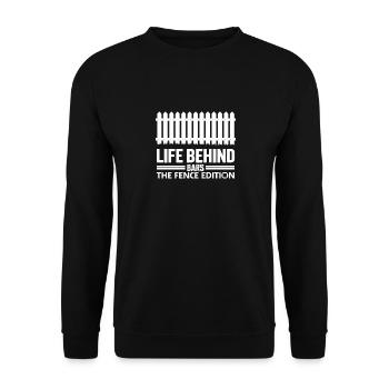 Installateur de clôtures Constructeur de clôtures Installateur de clôtures - Sweat-shirt Unisexe - noir - Devant - Alina (178cm) & Michal (187cm)