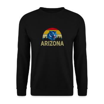 Arizona State Sedona Phoenix Grand Canyon AZ - Unisex Sweatshirt - black - Front - Alina (178cm) & Michal (187cm)
