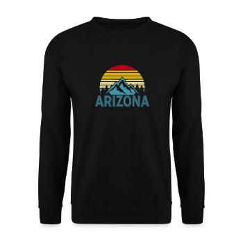 Arizona State Sedona Phoenix Grand Canyon AZ - Unisex Sweatshirt - black - Front - Alina (178cm) & Michal (187cm)