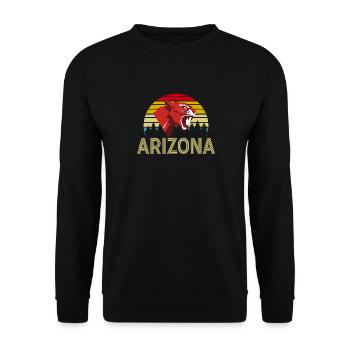 Arizona State Sedona Phoenix Grand Canyon AZ - Unisex Sweatshirt - black - Front - Alina (178cm) & Michal (187cm)