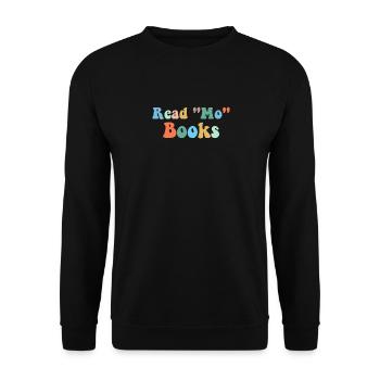 Book Books Library Reading Literature Read Books - Unisex Sweatshirt - black - Front - Alina (178cm) & Michal (187cm)