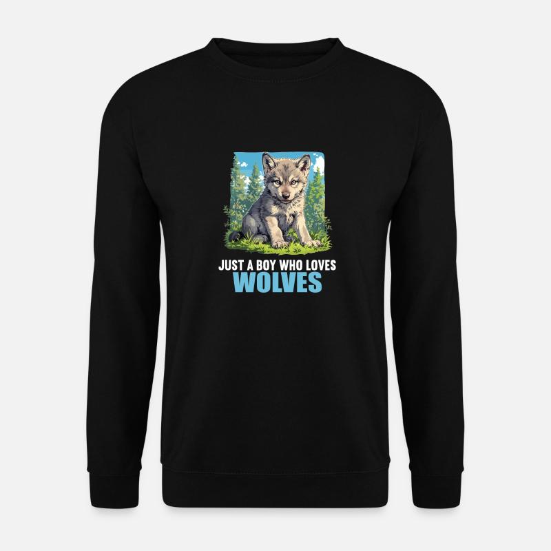 Wolves Wolf - Unisex Sweatshirt - black