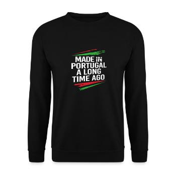 Portugal - Unisex Pullover - Schwarz - Vorne - Alina (178cm) & Michal (187cm)