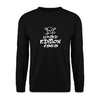 Edition Limitée 1969 Anniversaire 1969 Naissance - Sweat-shirt Unisexe - noir - Devant - Alina (178cm) & Michal (187cm)