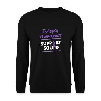 Epilepsie - Unisex Pullover - Schwarz - Vorne - Alina (178cm) & Michal (187cm)