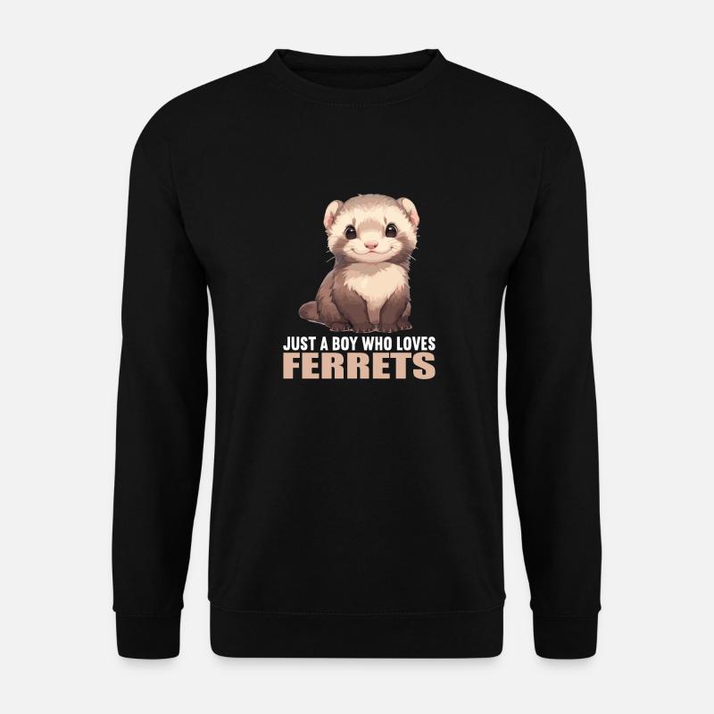 Ferret Frettchen - Unisex Pullover - Schwarz