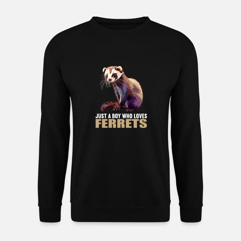 Ferret Frettchen - Unisex Pullover - Schwarz