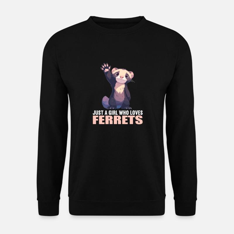 Furet Frettchen - Sweat-shirt Unisexe - noir