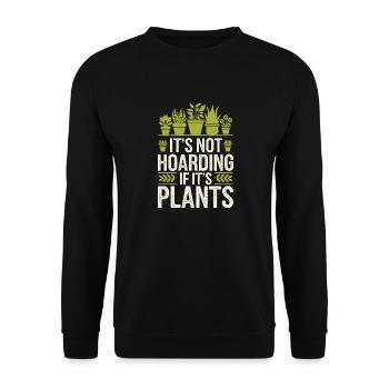 Lustiges Gartenarbeit Garten Gärtner Pflanzen - Unisex Pullover - Schwarz - Vorne - Alina (178cm) & Michal (187cm)