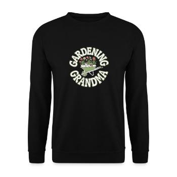 Granny Gardening Garden Gardener Plants - Unisex Sweatshirt - black - Front - Alina (178cm) & Michal (187cm)