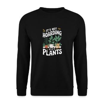 Jardinage Jardin Jardinier Plantes - Sweat-shirt Unisexe - noir - Devant - Alina (178cm) & Michal (187cm)