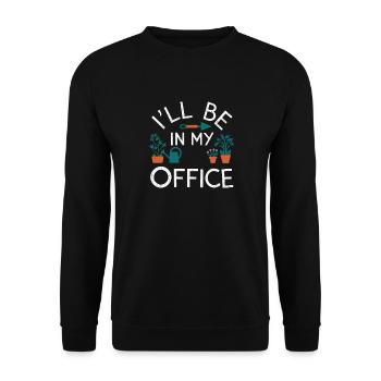 Gardening Garden Gardener Plants Fun - Unisex Sweatshirt - black - Front - Alina (178cm) & Michal (187cm)