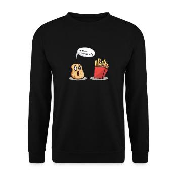 Tractor Is That You Bro Farmer Farming - Unisex Sweatshirt - black - Front - Alina (178cm) & Michal (187cm)