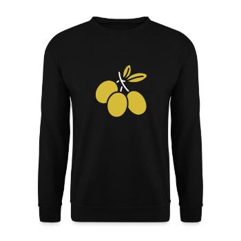 Olive - Sweat-shirt Unisexe - noir - Devant - Alina (178cm) & Michal (187cm)