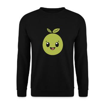Olive - Sweat-shirt Unisexe - noir - Devant - Alina (178cm) & Michal (187cm)