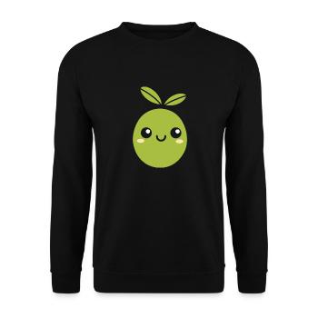 Olive - Sweat-shirt Unisexe - noir - Devant - Alina (178cm) & Michal (187cm)