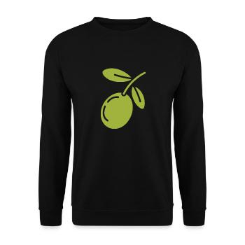 Olive - Sweat-shirt Unisexe - noir - Devant - Alina (178cm) & Michal (187cm)