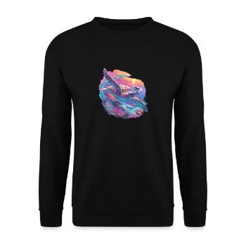 Tortue de mer Meeresschildkröten Meeresschildkröte - Sweat-shirt Unisexe - noir - Devant - Alina (178cm) & Michal (187cm)