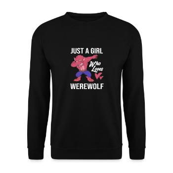 Werewolf - Unisex Sweatshirt - black - Front - Alina (178cm) & Michal (187cm)