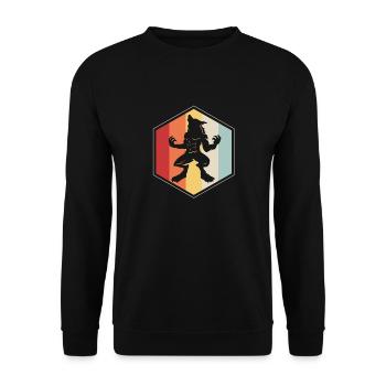 Werewolf - Unisex Sweatshirt - black - Front - Alina (178cm) & Michal (187cm)