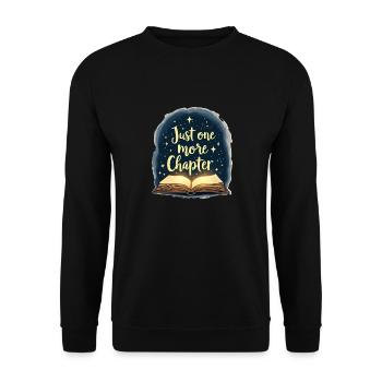 JUST ONE MORE CHAPTER - Unisex Sweatshirt - black - Front - Alina (178cm) & Michal (187cm)